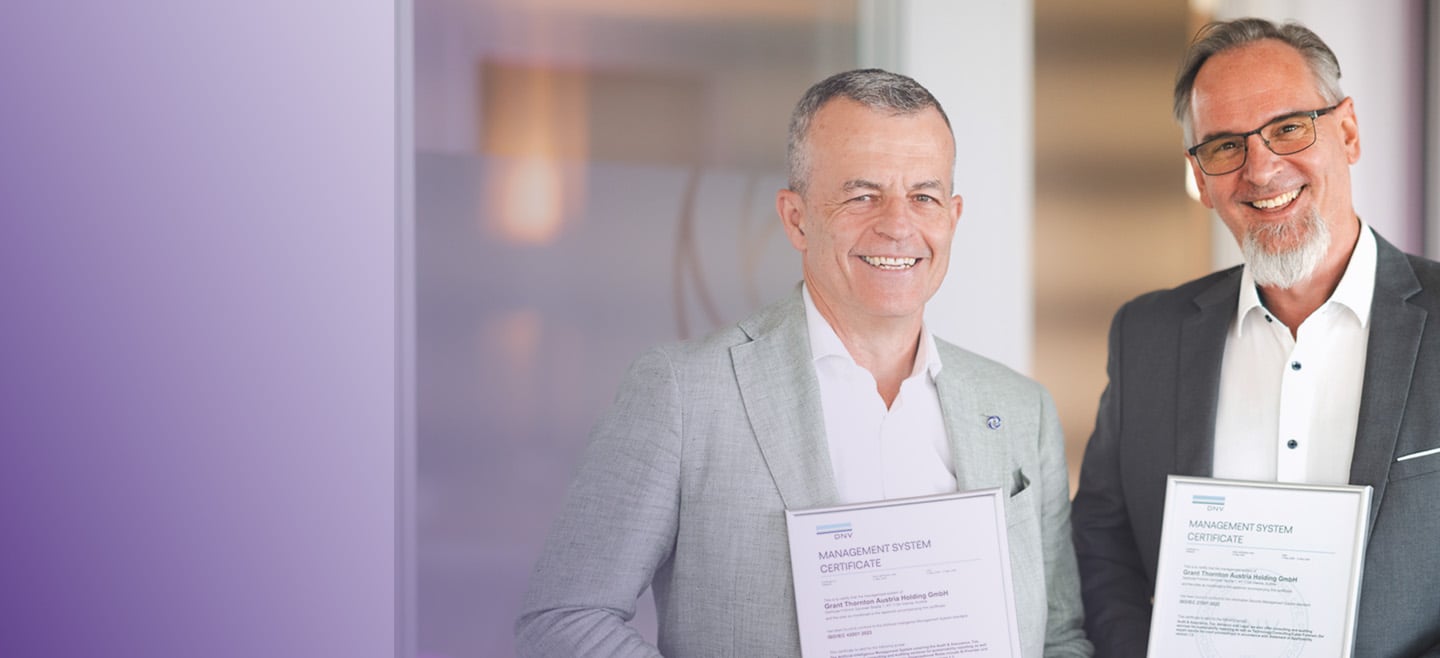Grant Thornton Austria ist jetzt ISO 42001 zertifiziert