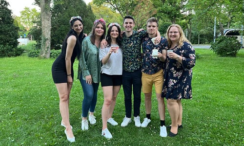 Picknick Gruppenbild