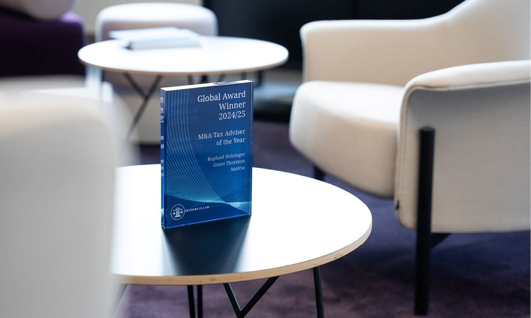 Leaders in Law – Raphael Holzinger ist „M&A Tax Adviser of the Year in Austria“