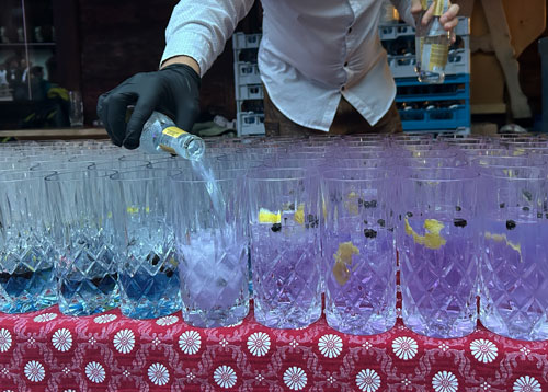 Barkeeper mixt Gin Tonics