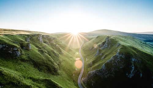 Sonnenaufgang in den bergen