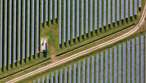 Solarfarm von oben