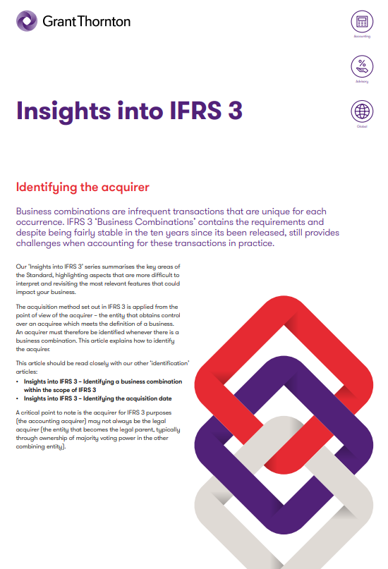 Identifying the acquirer