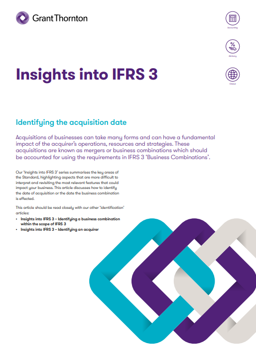 Identifying the acquisition date