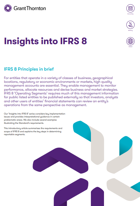 IFRS 8 Principles in brief