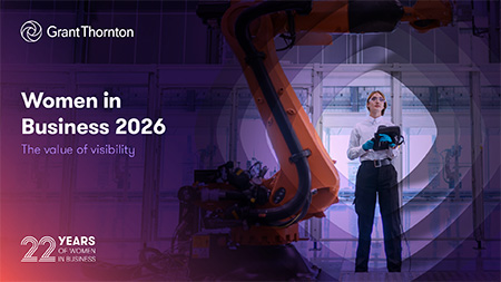 Cover of the Women in Business 2026 report