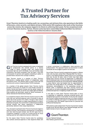 A Trusted Partner for Tax Advisory Services