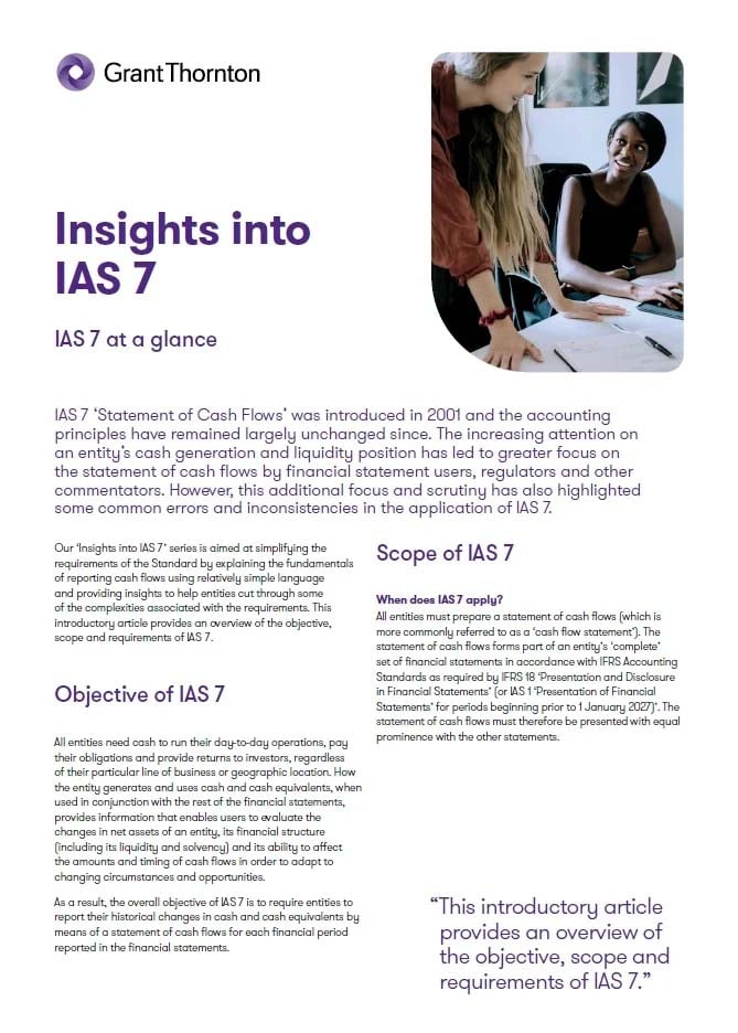 IAS 7 im Überblick